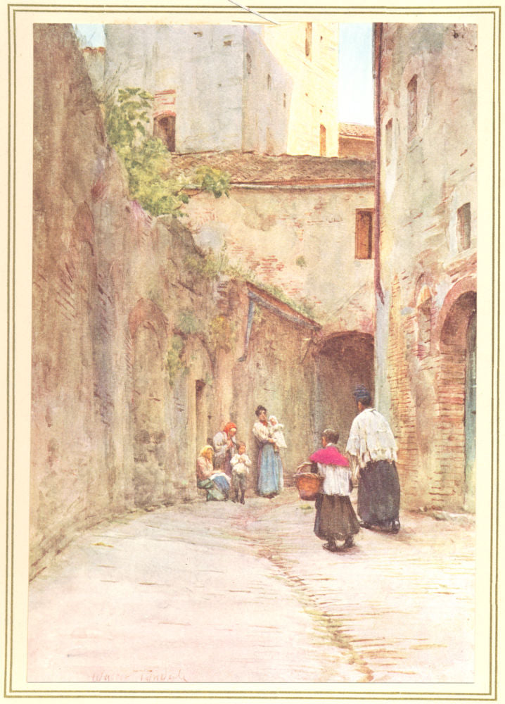 ITALY. San Remo. The Blessing of the houses 1912 old antique print picture